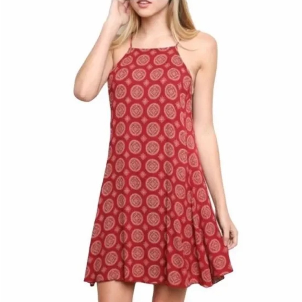BRANDY MELVILLE Abigail Medallion Print Shift Slip Dress
